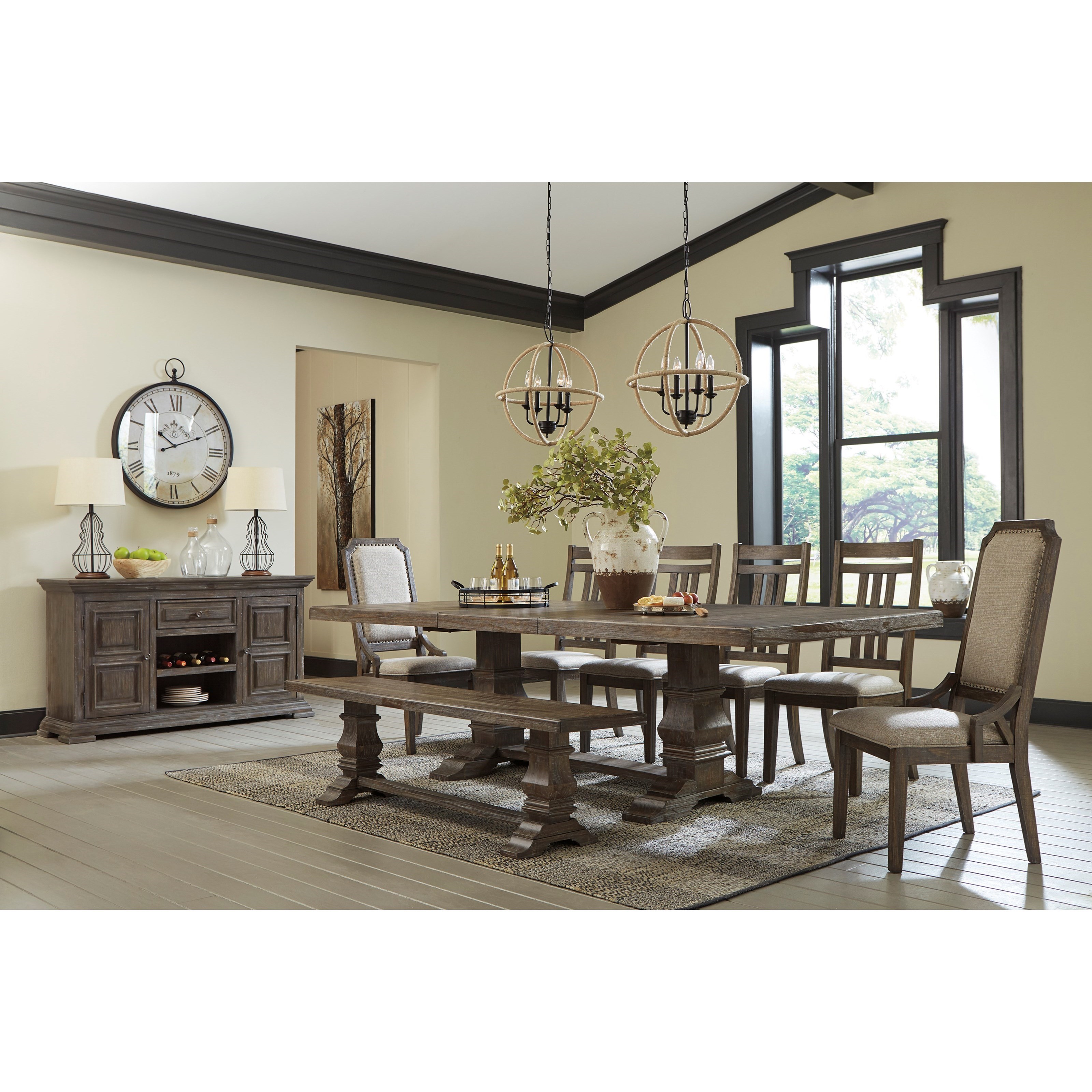 Traditional dining room sets ashley hot sale